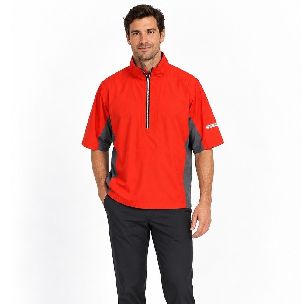 FootJoy Men's FootJoy HydroLite Short Sleeve Waterproof Rain Shirt Size Large